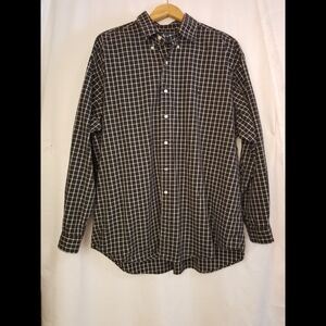 Ralph Lauren Black and White Plaid Men's Shirt
